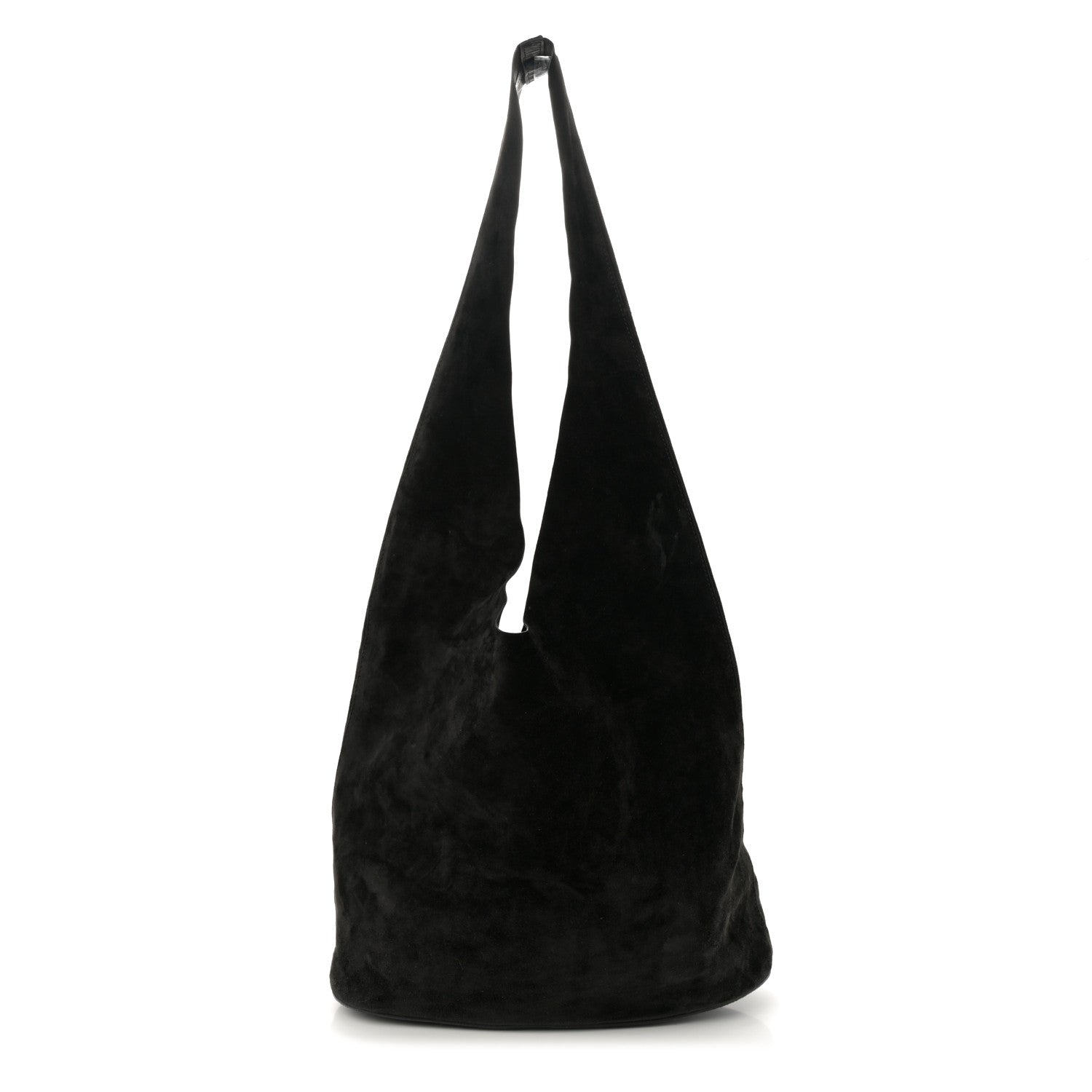The Row Suede Bindle Bag Black 1 of 8