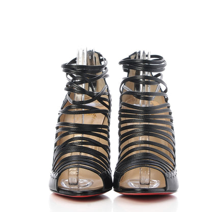 Christian Louboutin Kid Gortika 100 Strappy Sandals 38.5 Black 2 of 8