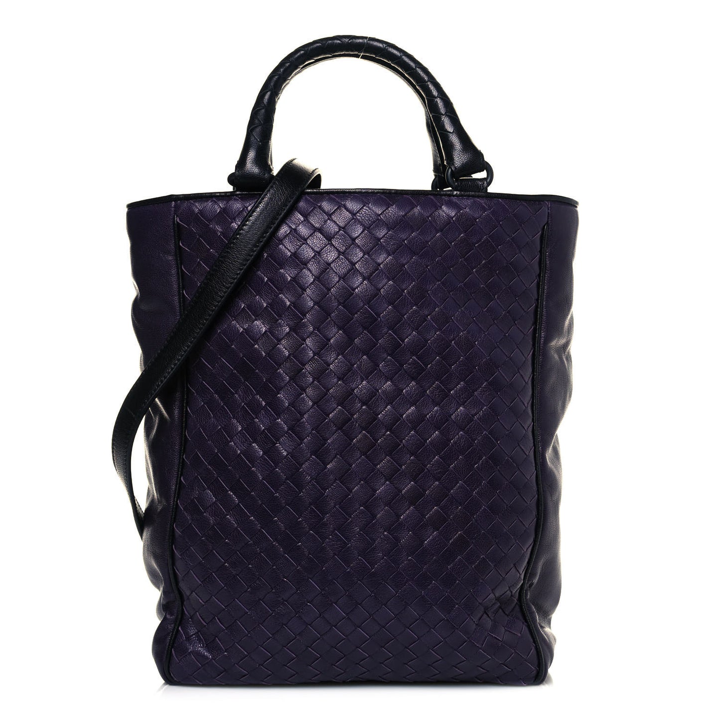 Nappa Intrecciato Tote Turbolence Black