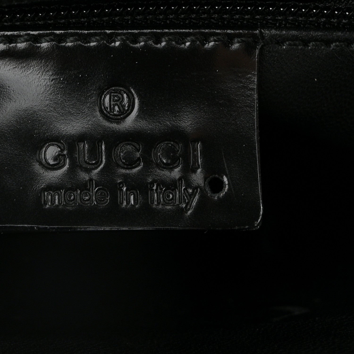Gucci Patent Web Shoulder Bag Black 6 of 10