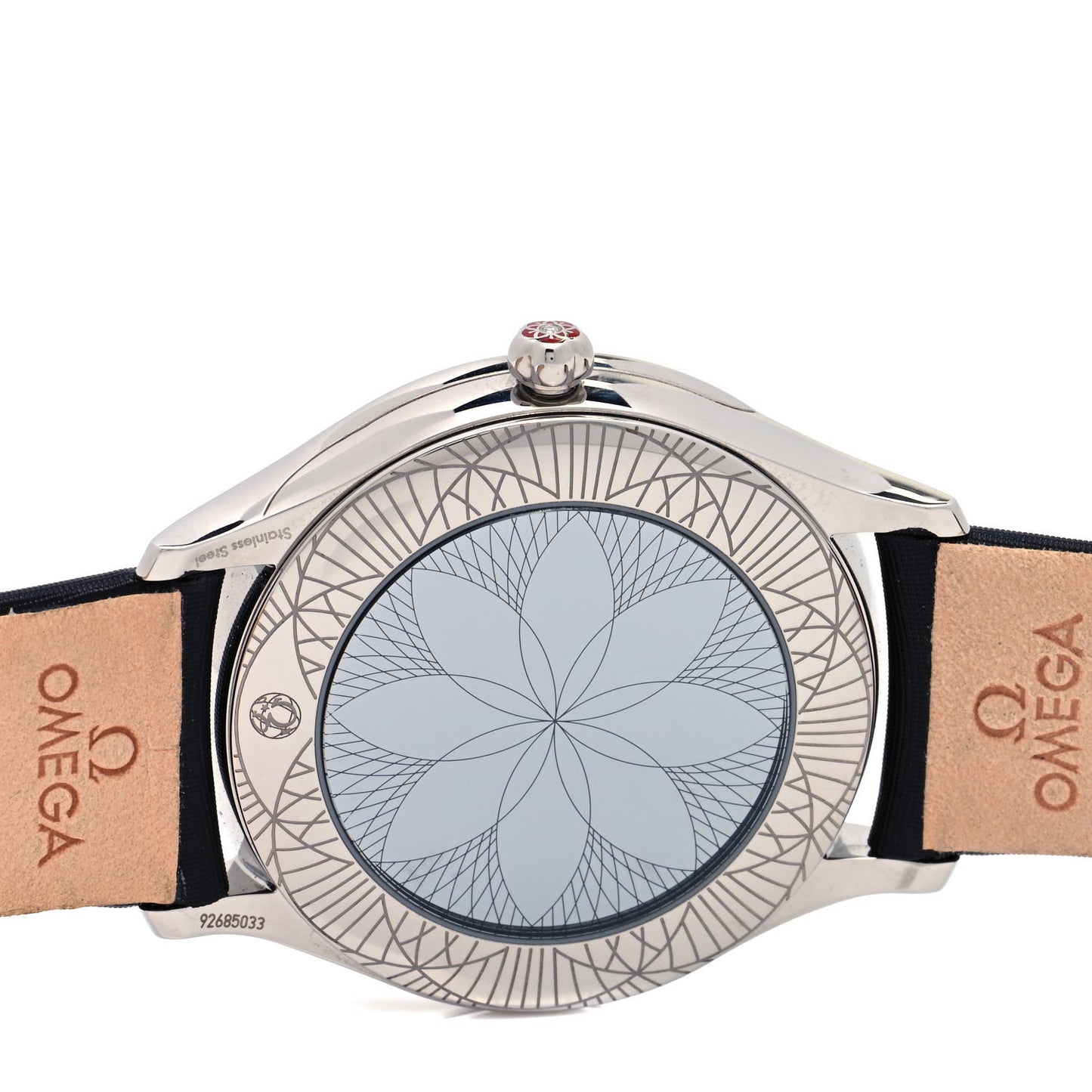 Stainless Steel Satin Diamond Bezel Mother of Pearl 36mm De Ville Tresor Quartz Watch 428.17.36.60.05.001