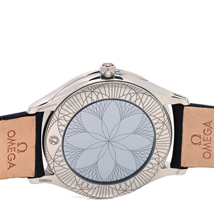 Omega Stainless Steel Satin Diamond Bezel Mother of Pearl 36mm De Ville Tresor Quartz Watch 428.17.36.60.05.001 4 of 5