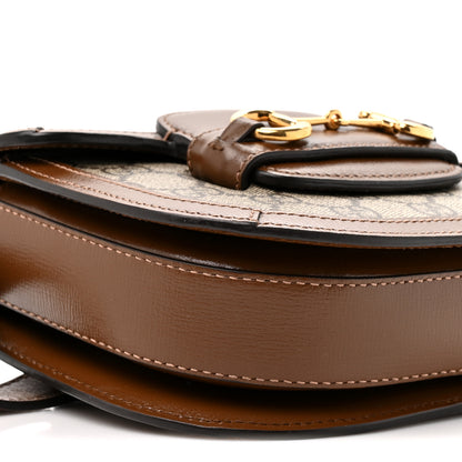 Gucci GG Supreme Monogram Horsebit 1955 Belt Bag Beige Brown Sugar 9 of 10