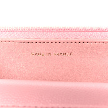 Chanel Caviar Quilted Wallet on Chain WOC Light Pink 7 of 11