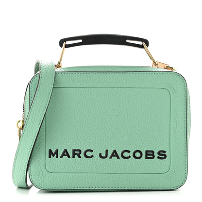 Marc Jacobs Calfskin Mini The Textured Box Bag Malachite 1 of 11