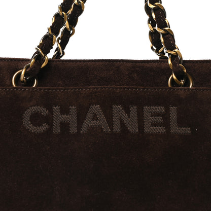 Chanel Suede Shopping Chain Tote Brown 8 of 10