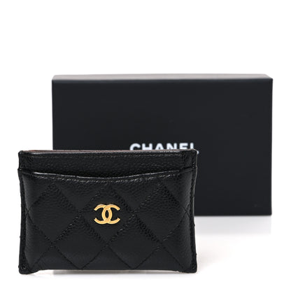 Chanel Caviar Quilted Card Holder Black 9 of 9