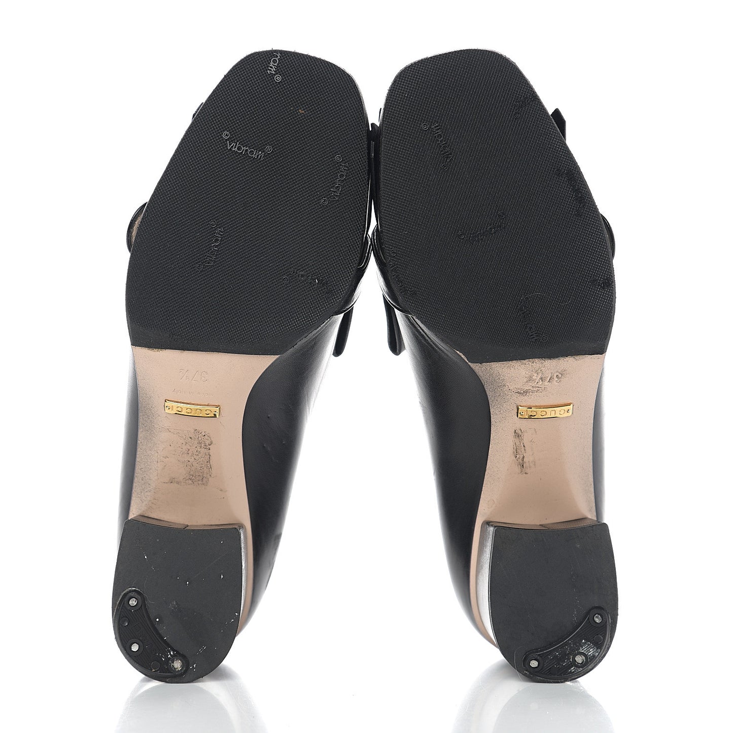 Malaga Kid GG Marmont Fringe 50mm Loafer Pumps 37.5 Black