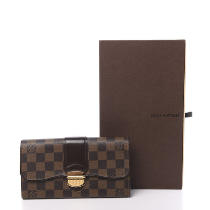Louis Vuitton Damier Ebene Sistina Wallet 7 of 7