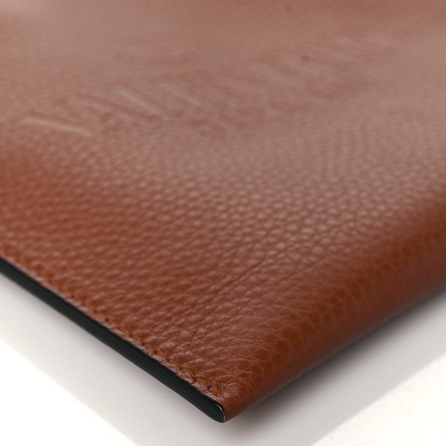 Pebbled Calfskin Roman Stud Logo Crossbody Pouch Selleria