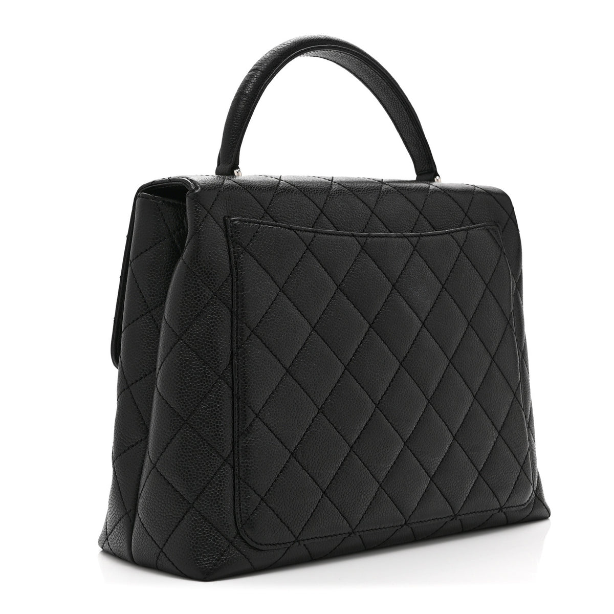 Chanel Caviar Quilted Jumbo Kelly Flap Black 3 of 10