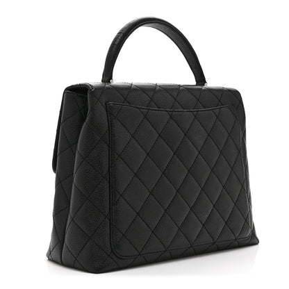 Chanel Caviar Quilted Jumbo Kelly Flap Black 3 of 10