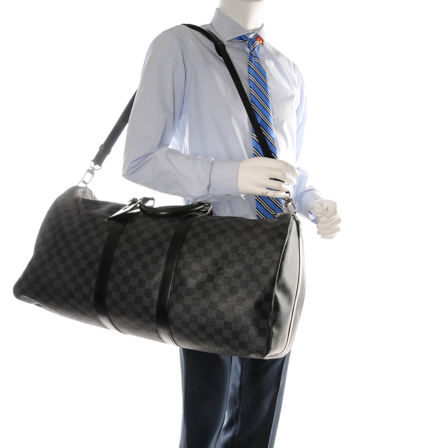 Louis Vuitton Damier Graphite Keepall Bandouliere 55 2 of 7
