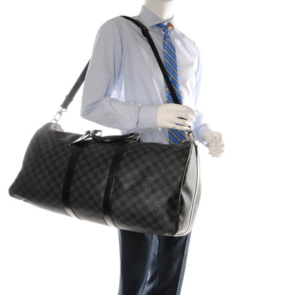Louis Vuitton Damier Graphite Keepall Bandouliere 55 2 of 7
