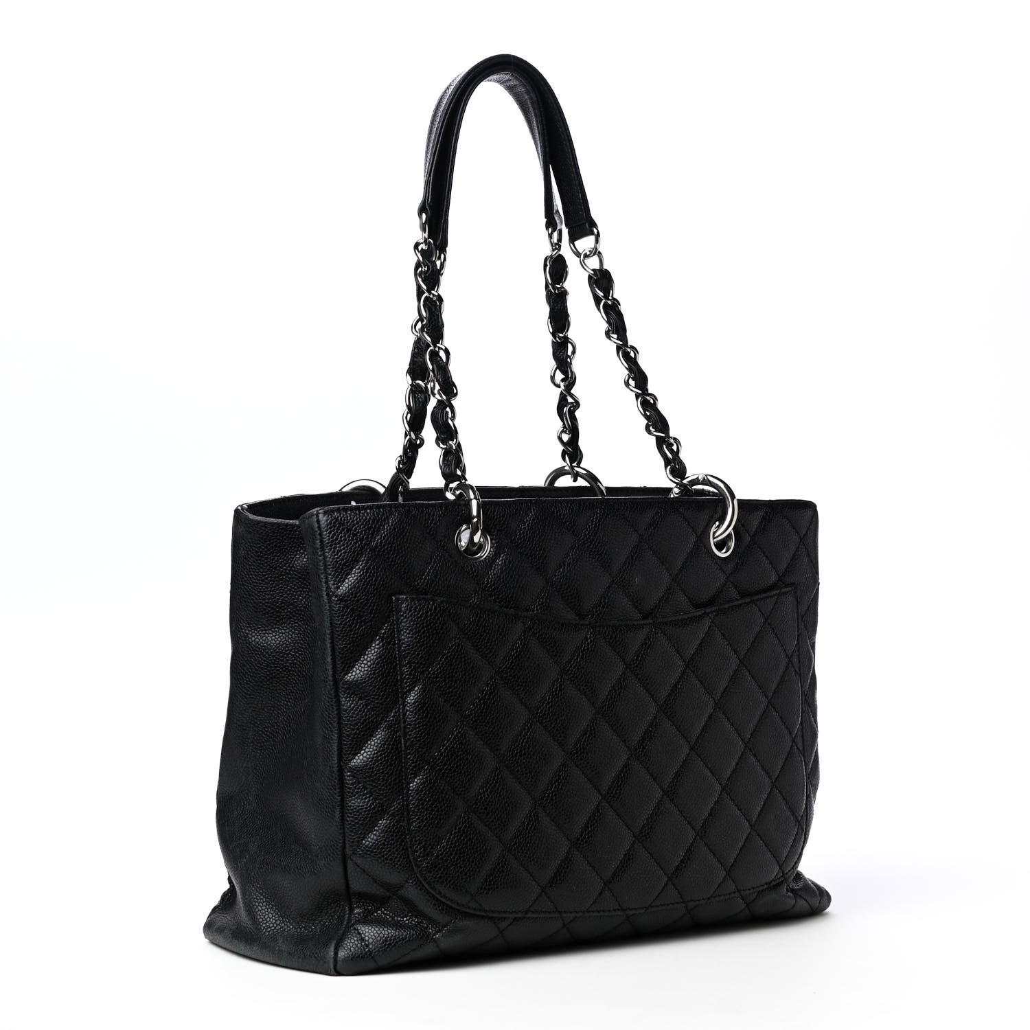 Chanel Caviar Quilted Grand Shopping Tote GST Black 2 of 4