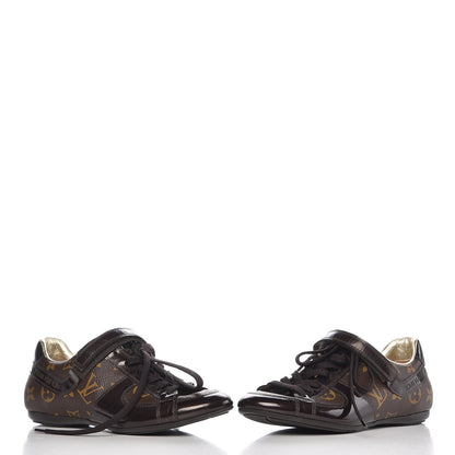 Louis Vuitton Patent Monogram Globe Trotter Sneakers 35 5 of 11