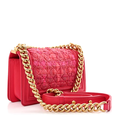 Chanel Lambskin Tweed Small Boy Flap Fuchsia 3 of 10