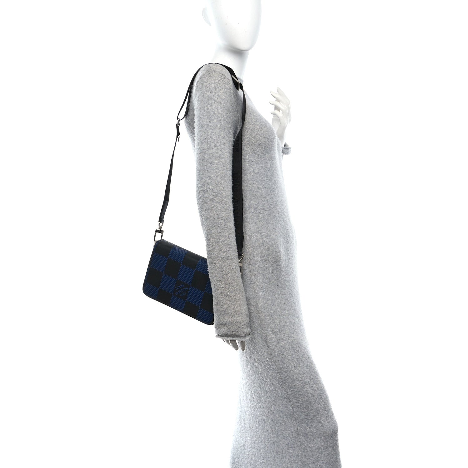 Chanel Tweed Quilted Medium Chanel 19 Flap Grey 2 of 10