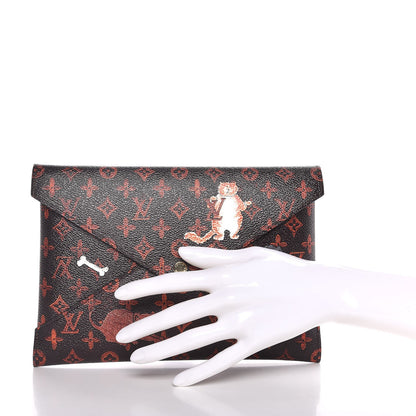 Louis Vuitton Catogram Kirigami Pochette Set Marron White Black 3 of 9