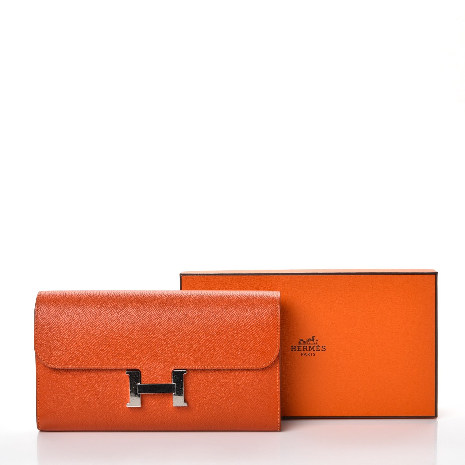 Hermes Epsom Constance Long Wallet Feu 12 of 12