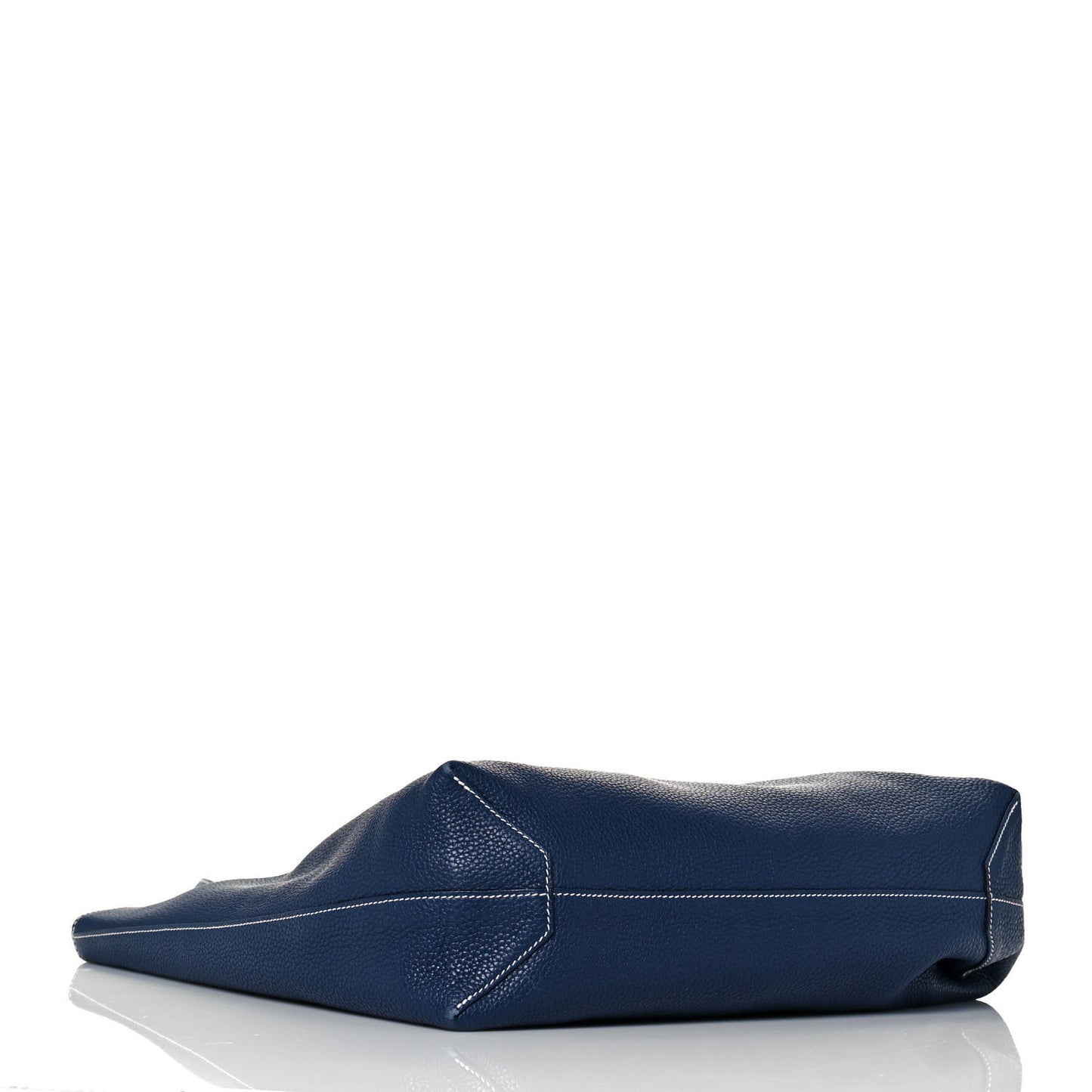 Taurillon Clemence Double Sens 36 Reversible Tote Bleu Saphir Prune