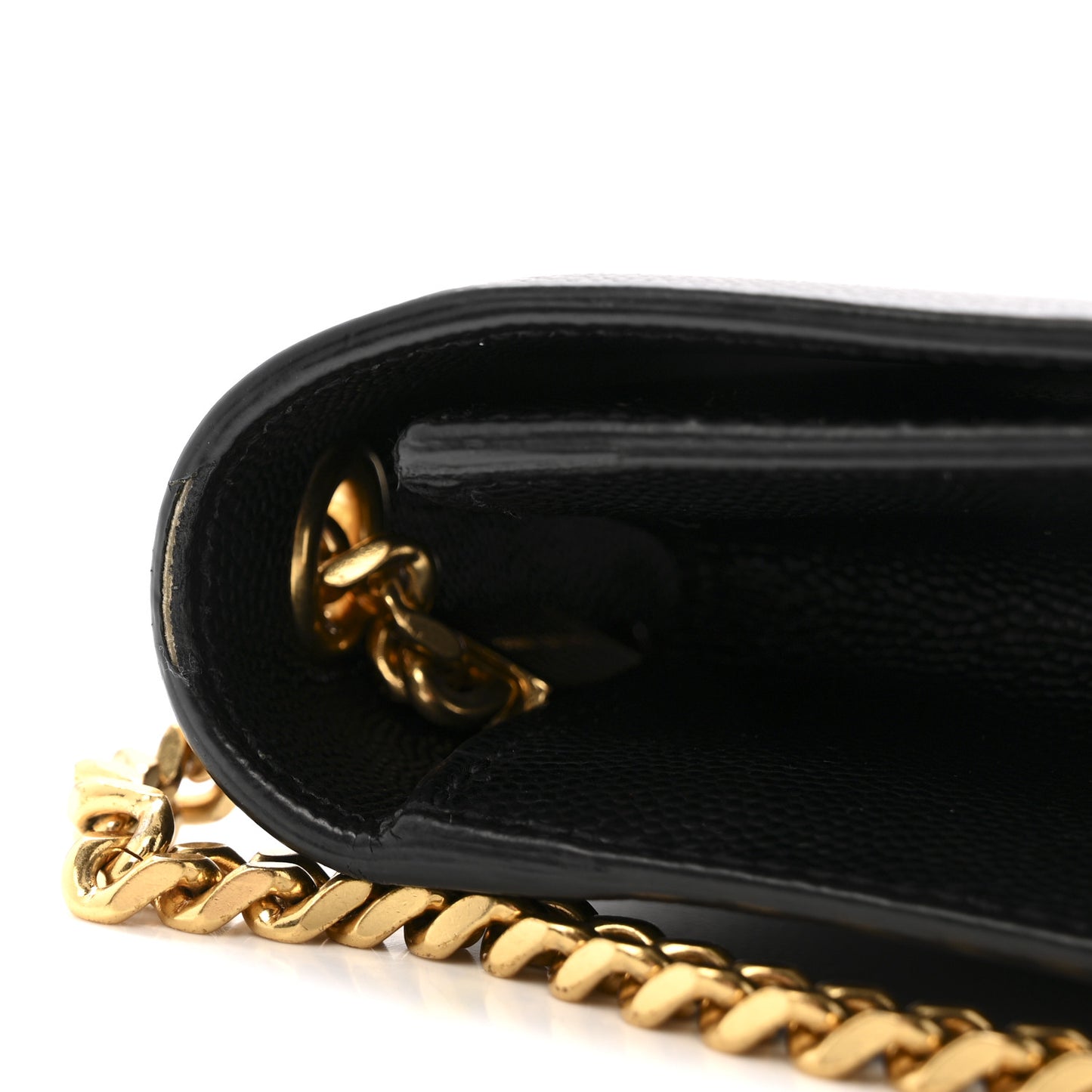 Grain De Poudre Medium Classic Monogram Kate Satchel Black
