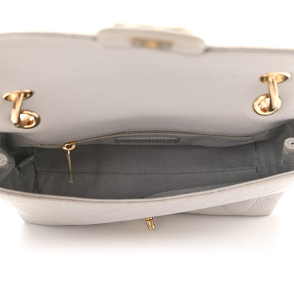 Chanel Caviar Quilted Small City Walk Flap Light Grey 5 of 11