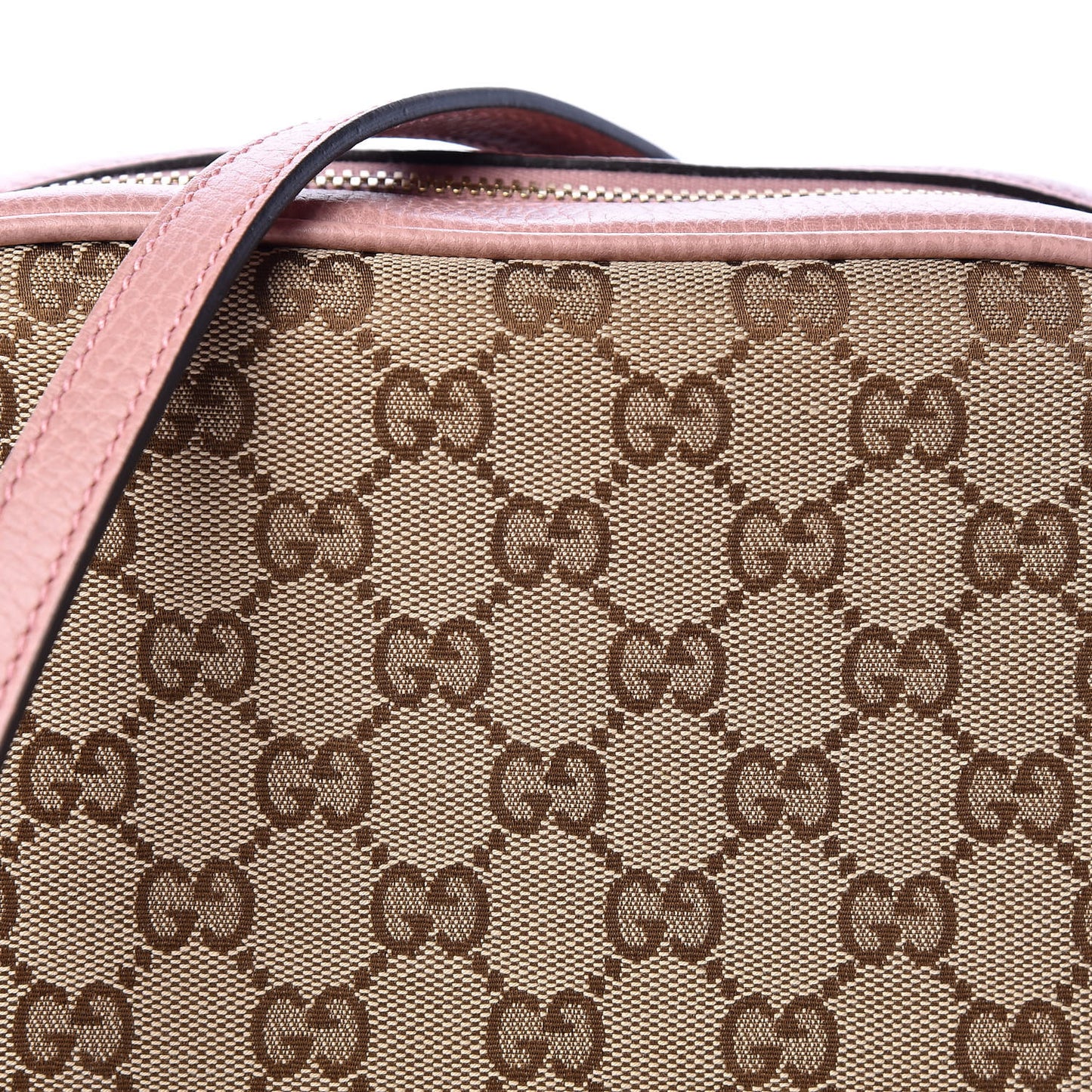 Monogram Mini Bree Messenger Bag Beige Soft Pink