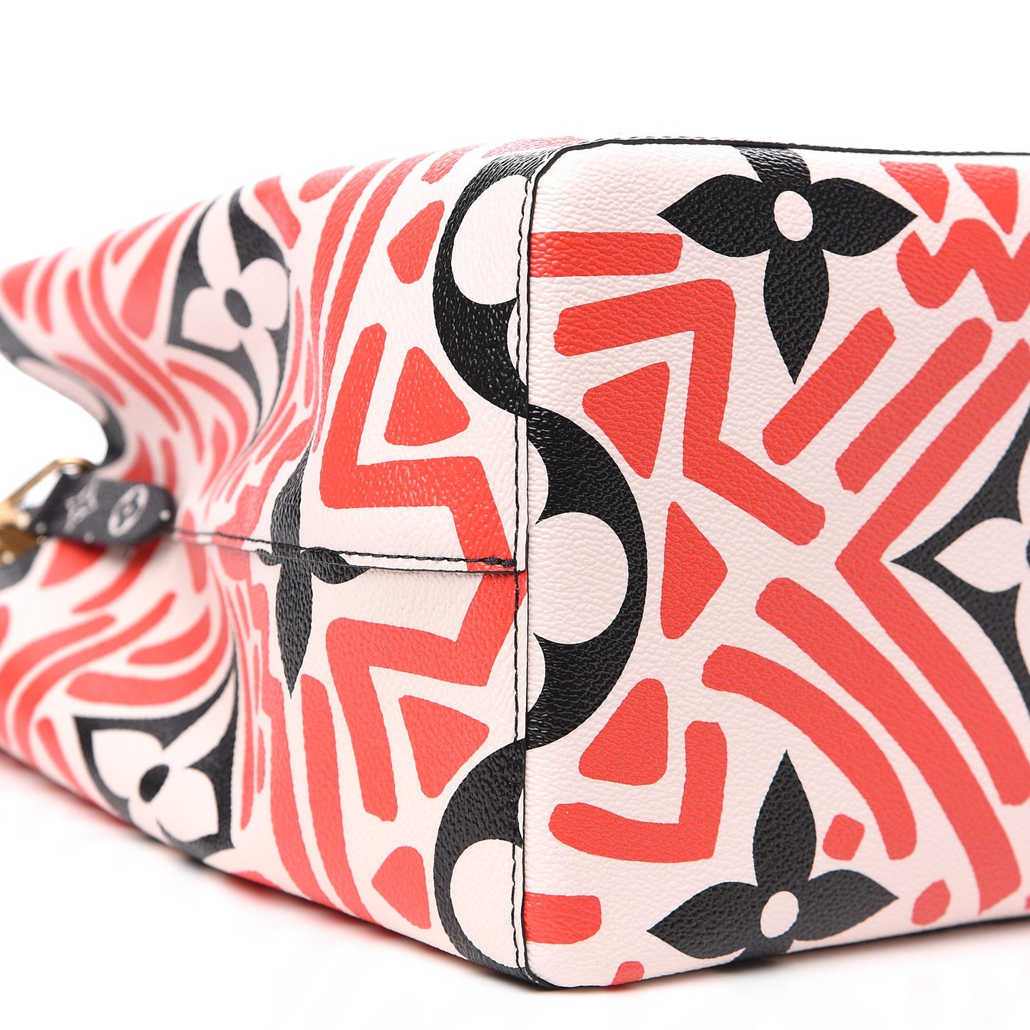 Monogram Giant Crafty NeoNoe MM Creme Rouge Black