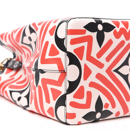 Louis Vuitton Monogram Giant Crafty NeoNoe MM Creme Rouge Black 5 of 7