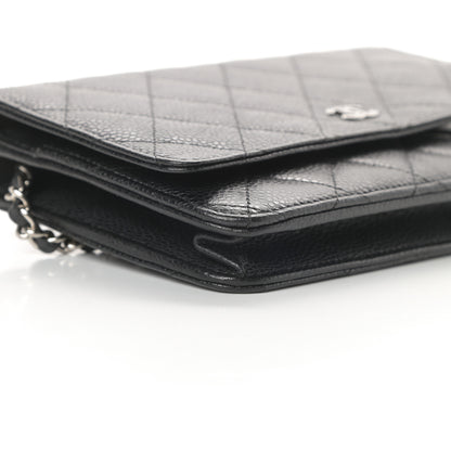 Chanel Caviar Quilted Wallet On Chain WOC Black 10 of 13