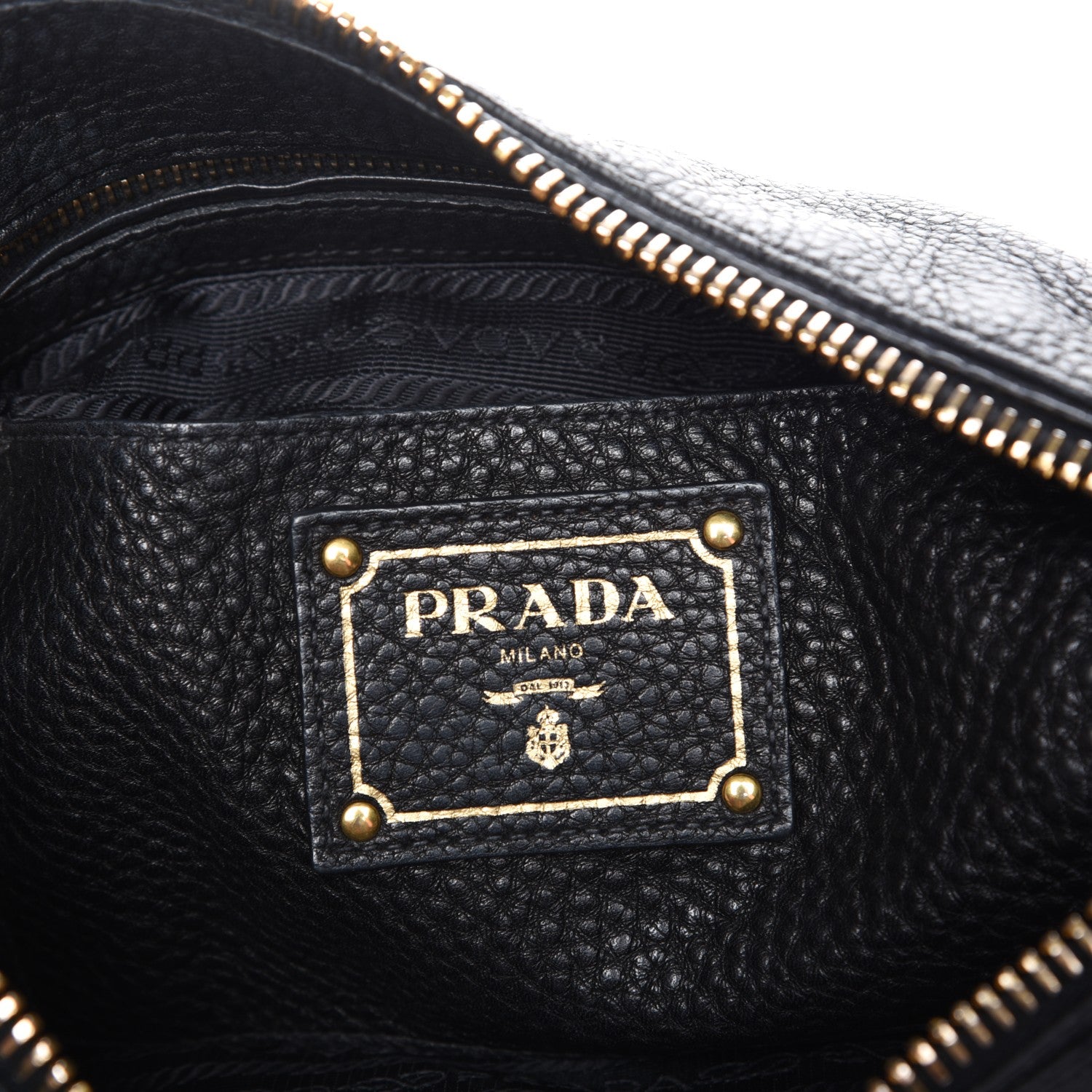 Prada Vitello Daino Tote Nero Black 7 of 8
