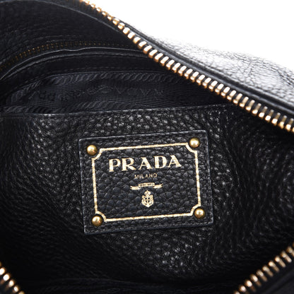 Prada Vitello Daino Tote Nero Black 7 of 8