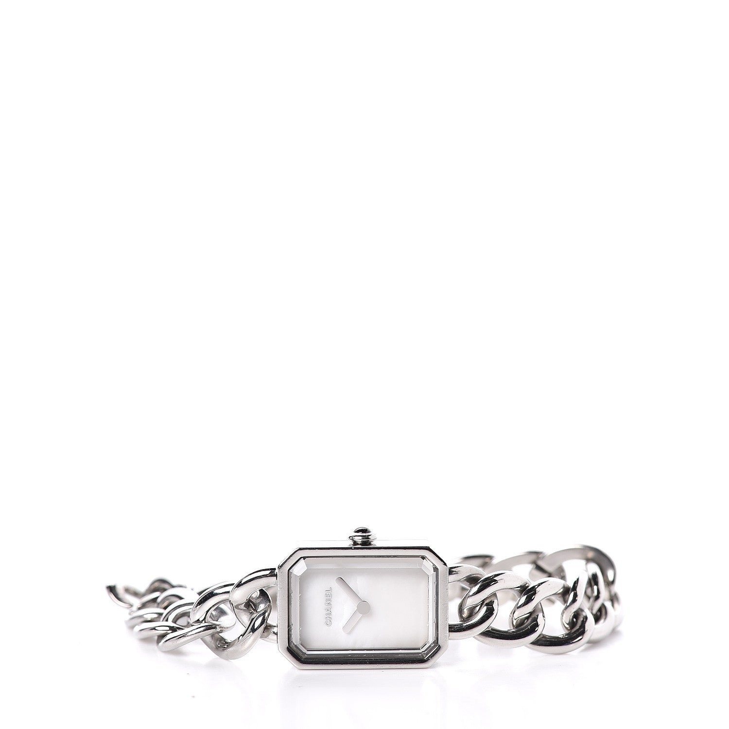 Chanel Stainless Steel Mother of Pearl 20mm Chain Premiere Quartz Watch M 3 of 5