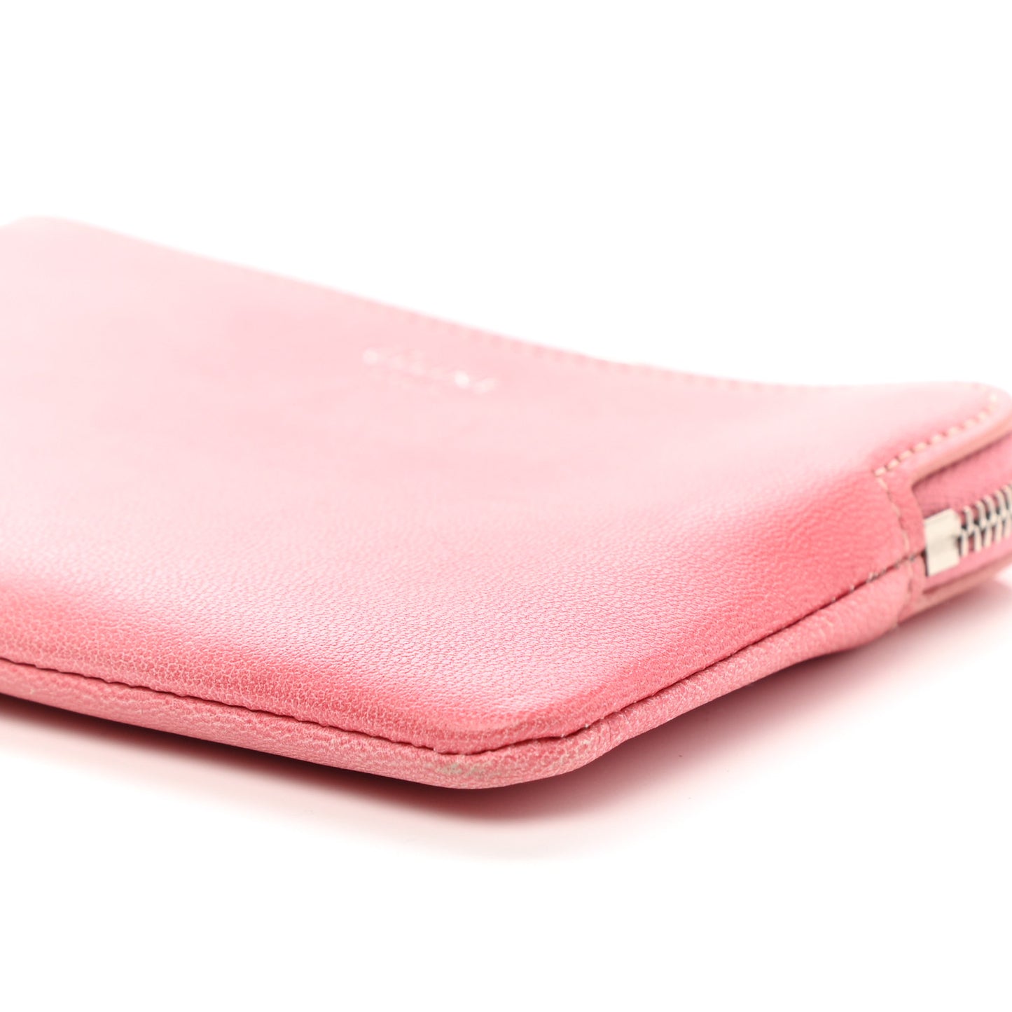 Lambskin Solo Coin Card Case Cloudy