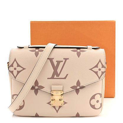 Louis Vuitton Empreinte Monogram Giant Pochette Metis Creme Bois De Rose 10 of 10