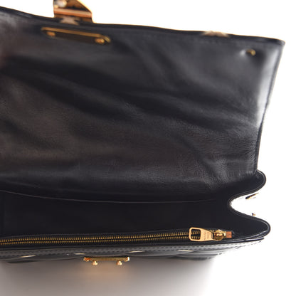 Louis Vuitton Lambskin Malletage Pochette Flap Black 5 of 11