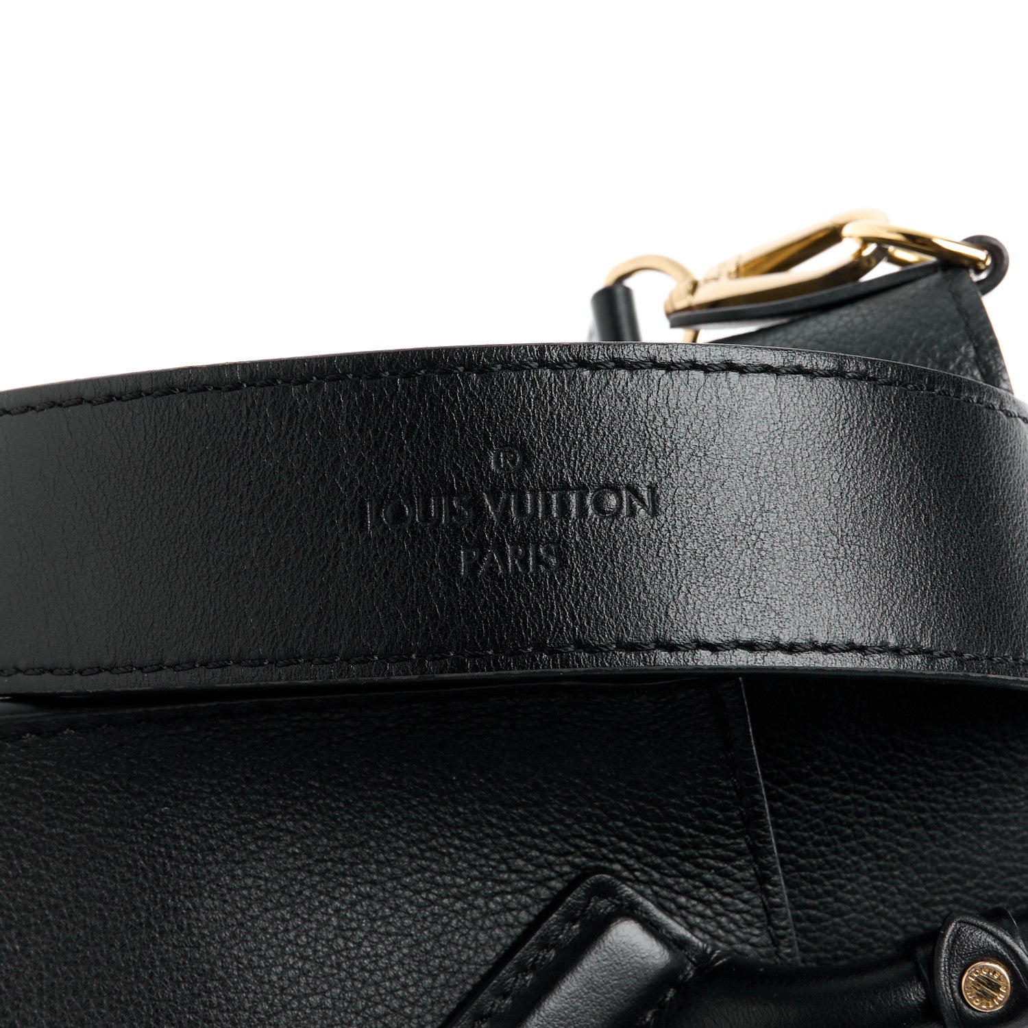 Louis Vuitton Calfskin Monogram On My Side PM Black 7 of 11