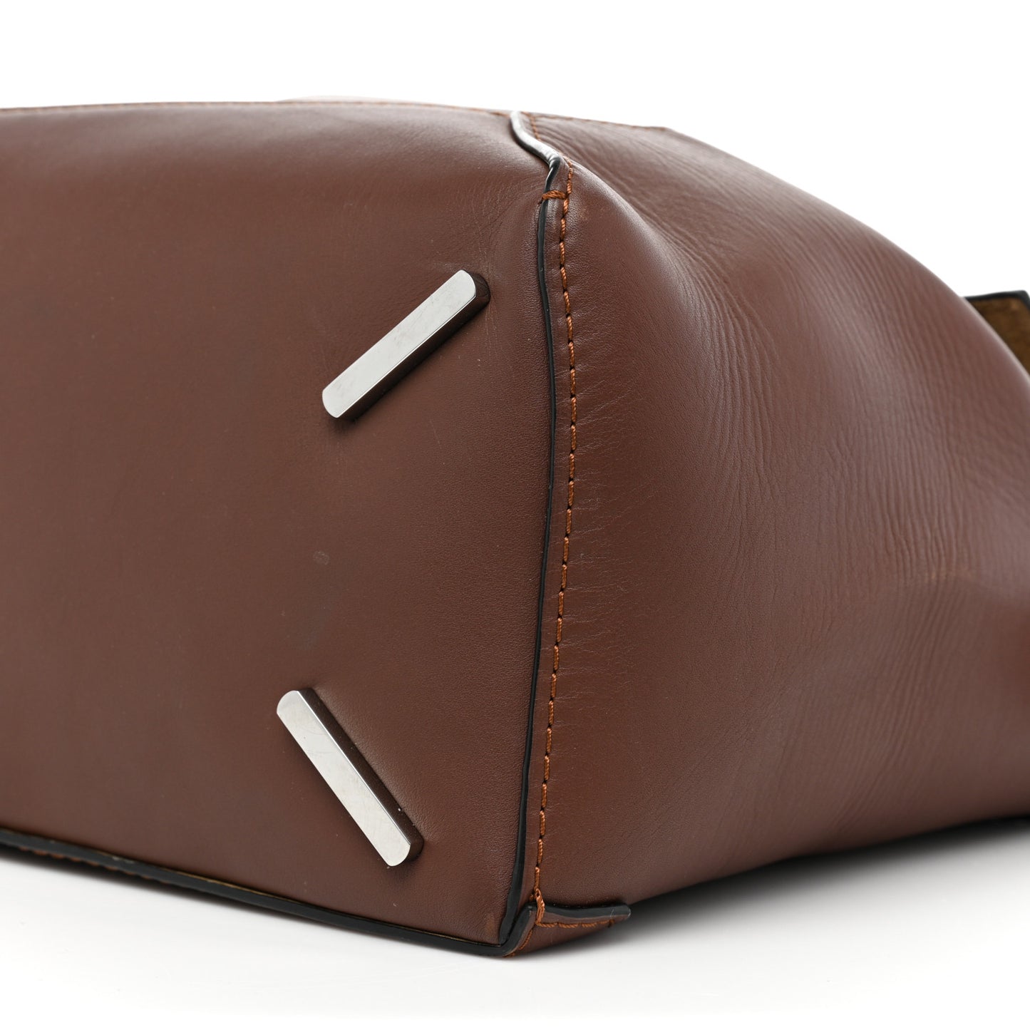 Calfskin Large Puzzle Bag Brown
