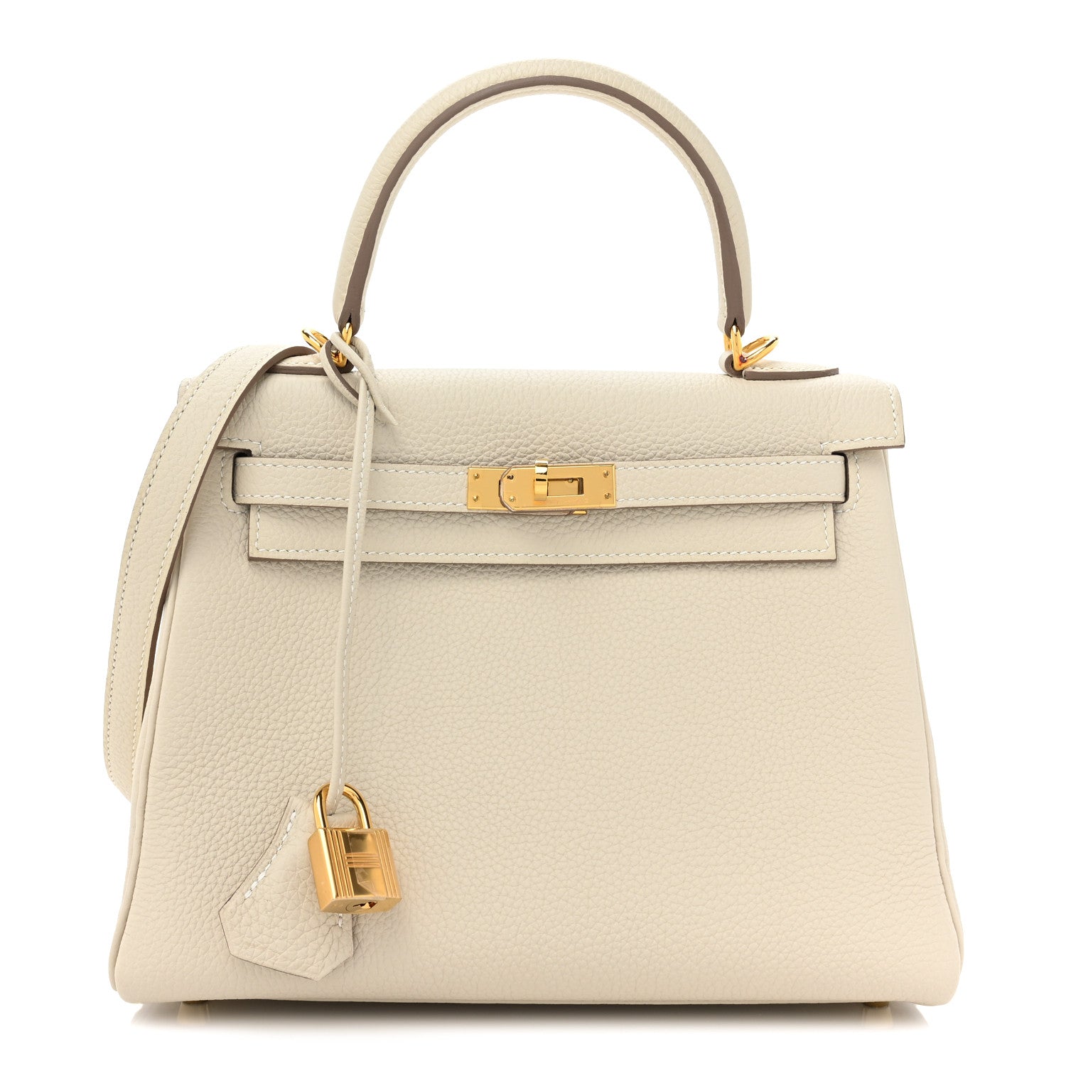Hermes Togo Kelly Retourne 25 Craie 1 of 8