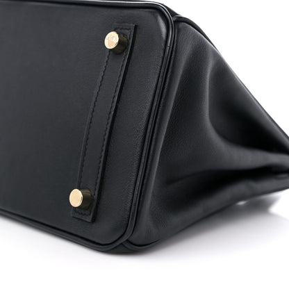 Hermes Swift Birkin 25 Black 9 of 11