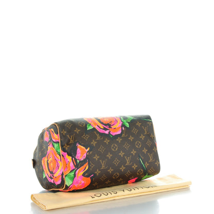 Louis Vuitton Monogram Roses Speedy 30 4 of 7