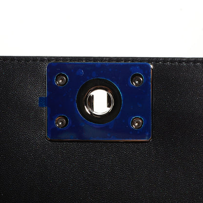 Chanel Patent Quilted New Medium Boy Flap Black 9 of 9