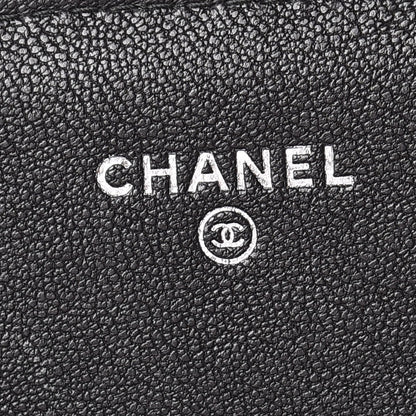 Chanel Sheepskin Chevron Quilted Studded Reissue Flap Wallet Black 8 of 10