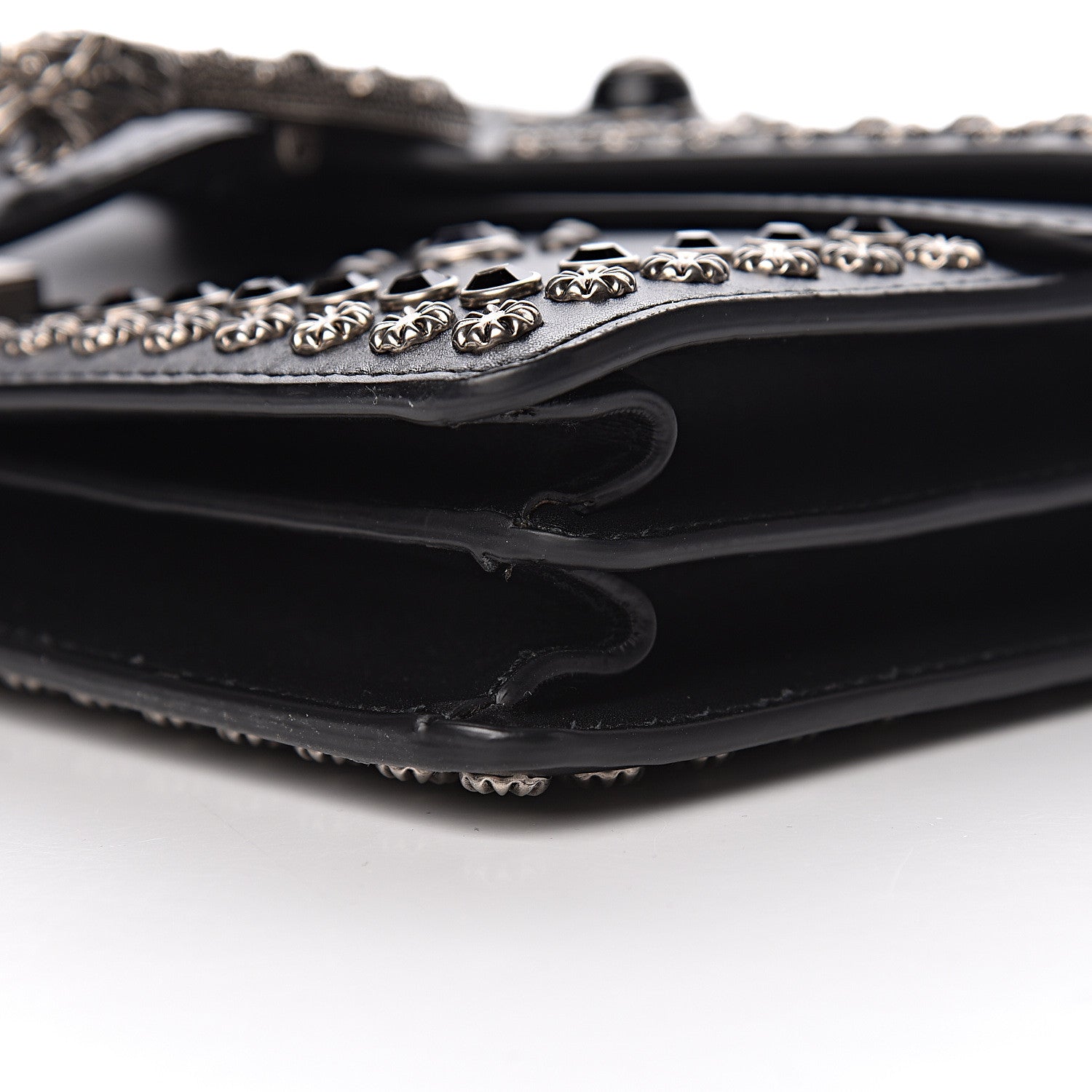 Gucci Calfskin Studded Small Dionysus Shoulder Bag Black 11 of 14