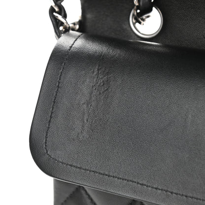 Chanel Lambskin Quilted Medium Double Flap Black 8 of 15