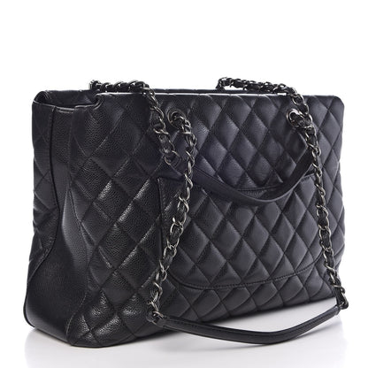 Chanel Caviar Quilted City Shopping Tote Black 3 of 10