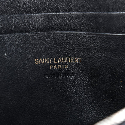 Saint Laurent Grain De Poudre Matelasse Monogram Mini Lou Camera Bag Black 6 of 10
