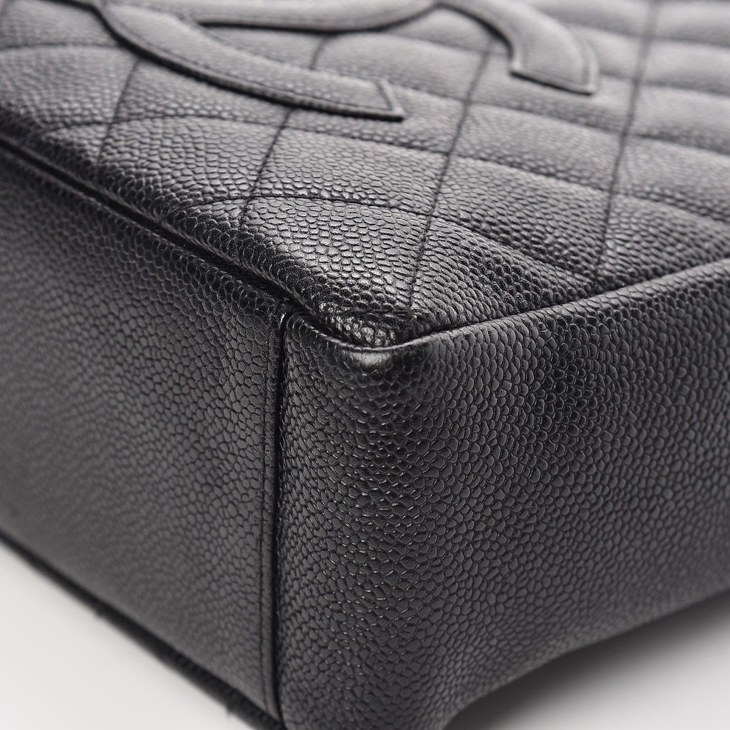 Chanel Caviar Quilted Petit Shopping Tote PST Black 9 of 12