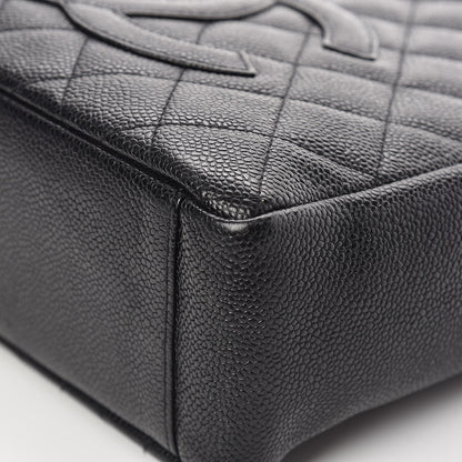 Chanel Caviar Quilted Petit Shopping Tote PST Black 9 of 12